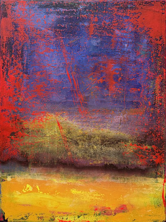 Between flame and blue