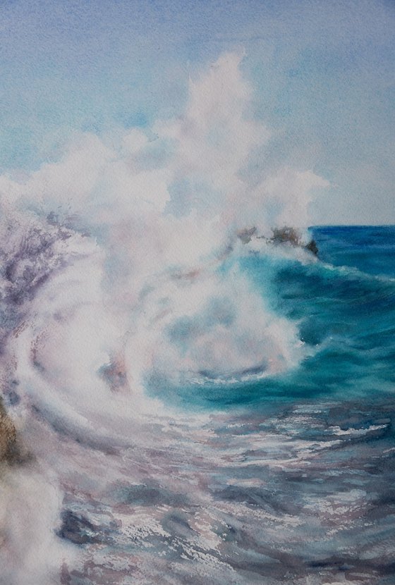 Breaking wave