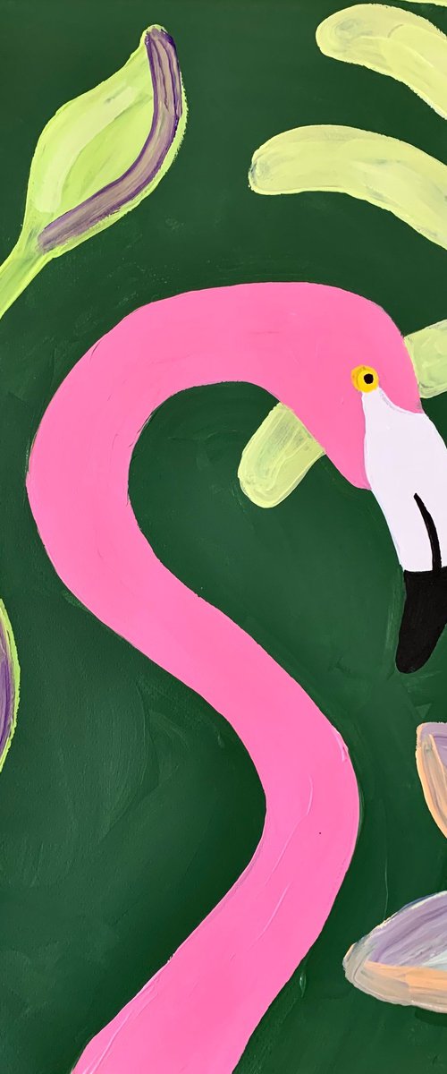 A pink flamingo by Aurora Camaiani