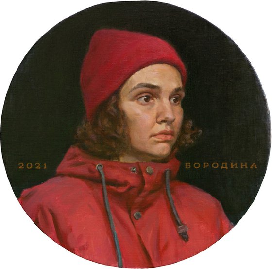 Self-Portrait in a Red Hat