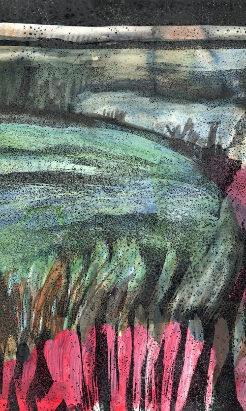 POND 10 - REEDS by Elizabeth Anne Fox