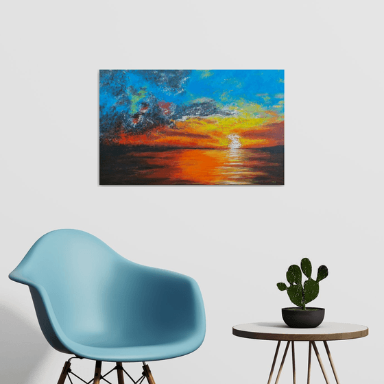 Sunset storm