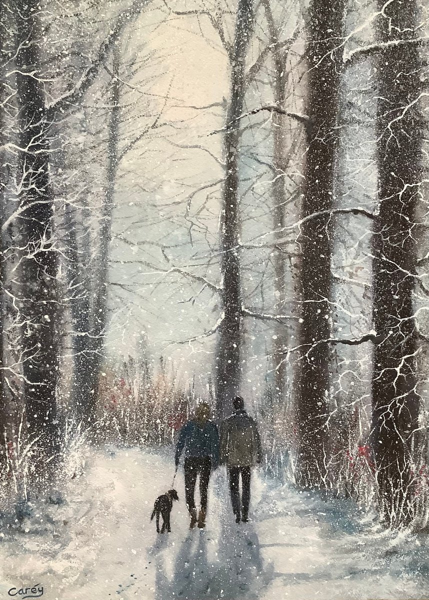 Winter morning walk by Darren Carey