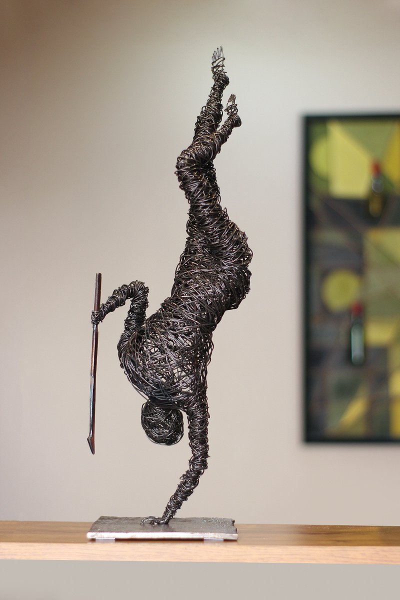 Expressive Sculpture , Hunt By Karen Axikyan, 7 X 22, Artwork For Sale On Artfinder