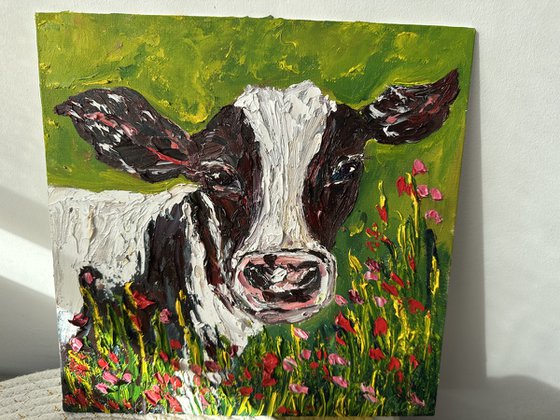 Portrait of a cow