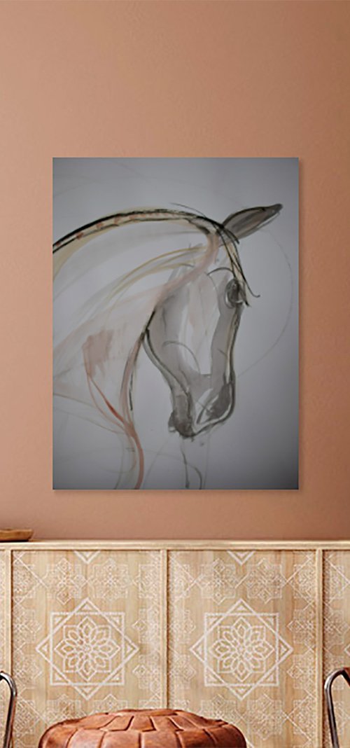 Sketch horse by René Goorman