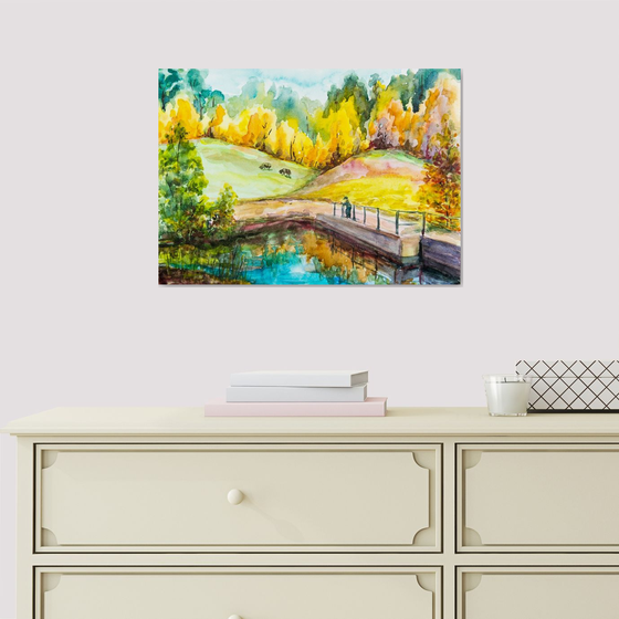Fall in the village