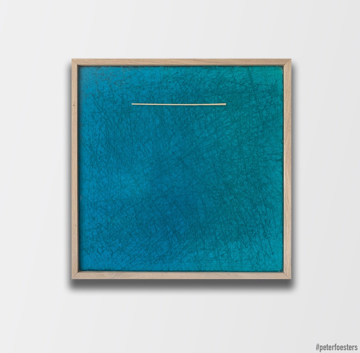 Geometric Abstract Painting By Peter Foesters, 21 X 21", Devided, Original Artwork