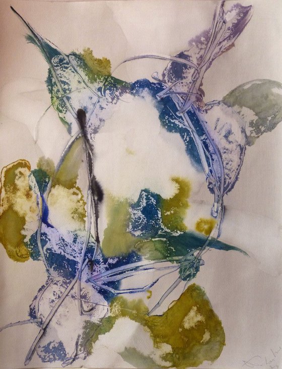 Prolegomena, Acrylic on paper #2, 65x50 cm