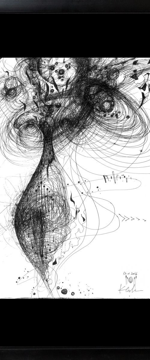 FLOWERS OF ETERNITY BIZZARE FANTASTIC STILL LIFE VIBRATIONS UNIQUE ONIRIC VISON OF MASTER KLOSKA AFORDABLE MASTERPIECE by Kloska Ovidiu
