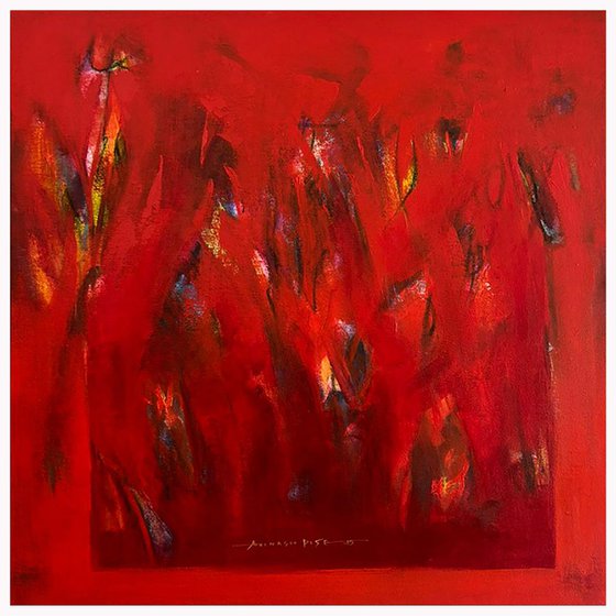 Ember Ground_30"X30" 2025