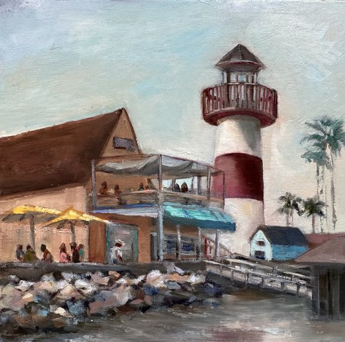 Coastal Village at Oceanside Marina by Grace Diehl