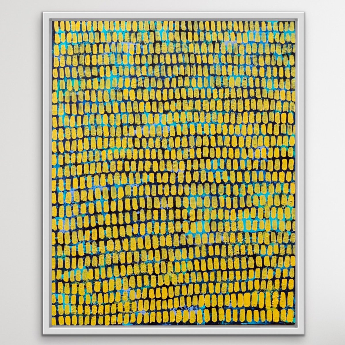 Expressive Abstract Acrylic Painting By Ketki Fadnis, 16 X 20", Stand Together, Original Artwork