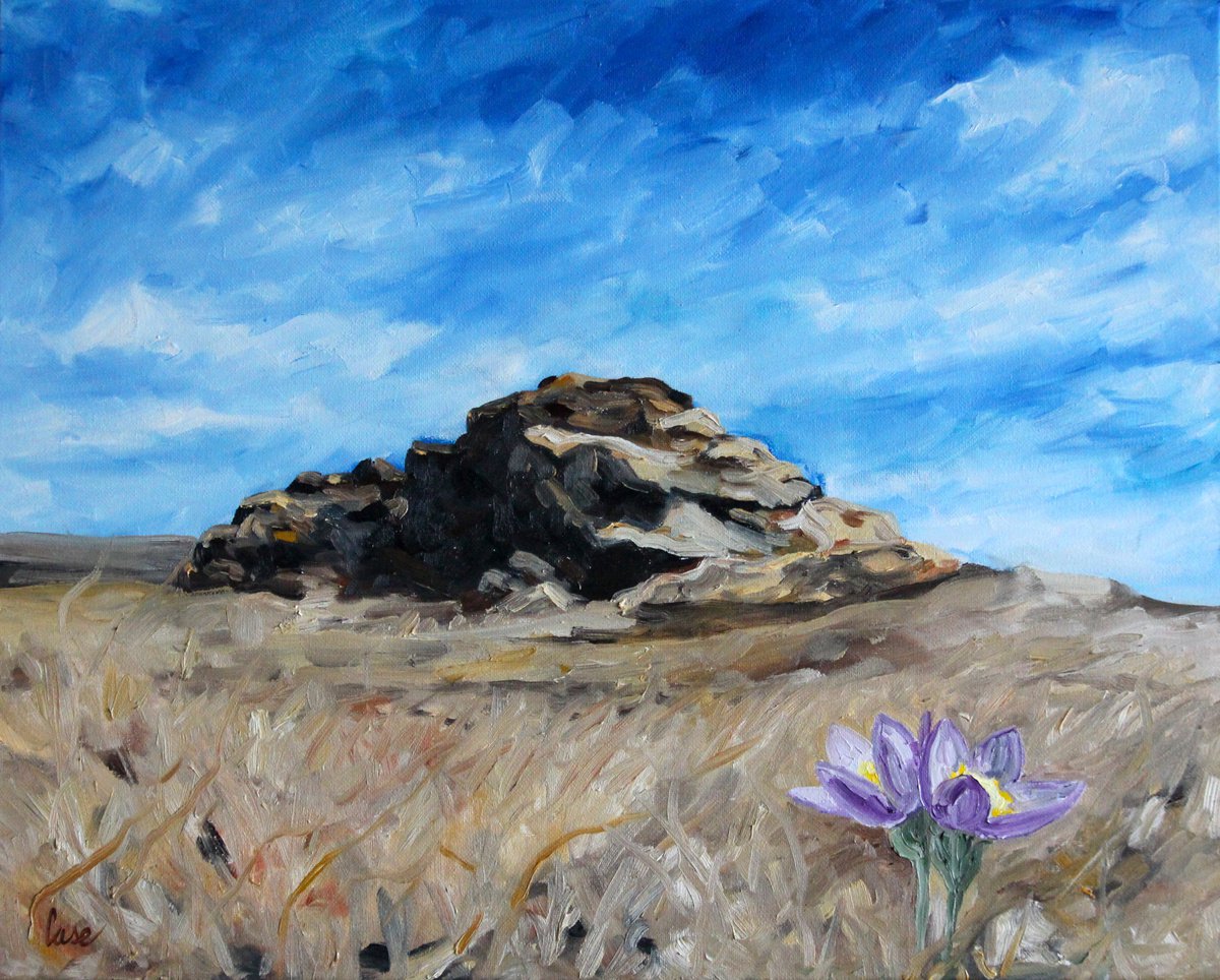 Impressionistic Landscape Oil Painting By Katrina Case, 25 X 20", Good Medicine, Original Artwork