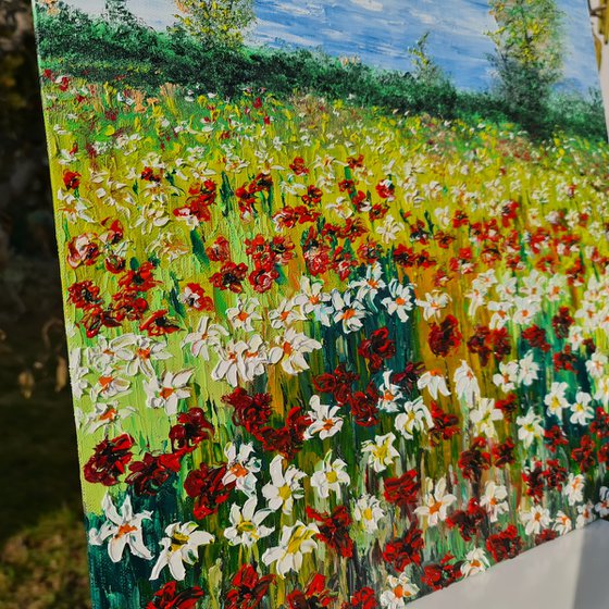 Colored meadow