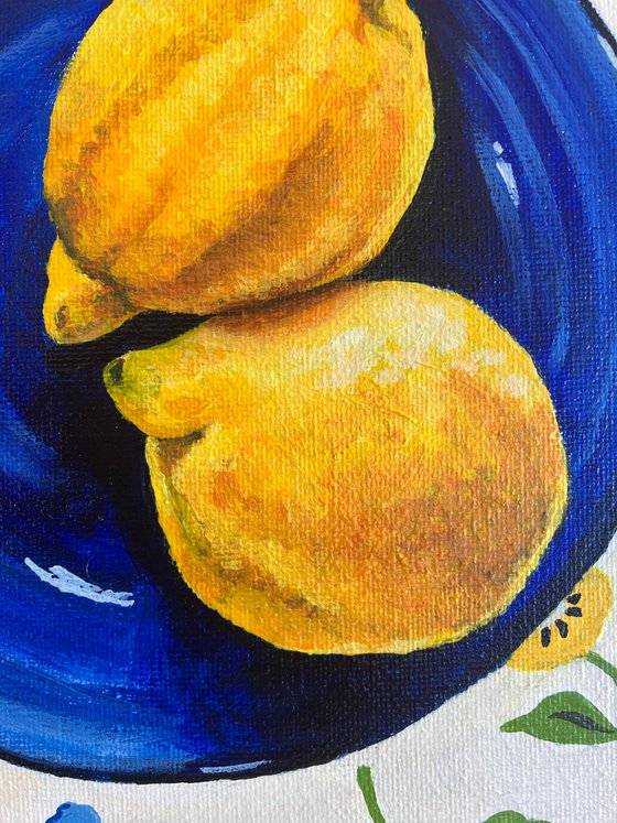 Still Life - Orange and Lemons