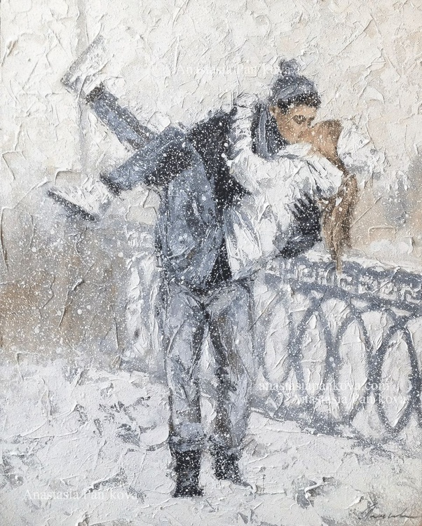 Winter Love Oil Painting By Anastasia Pankova Artfinder