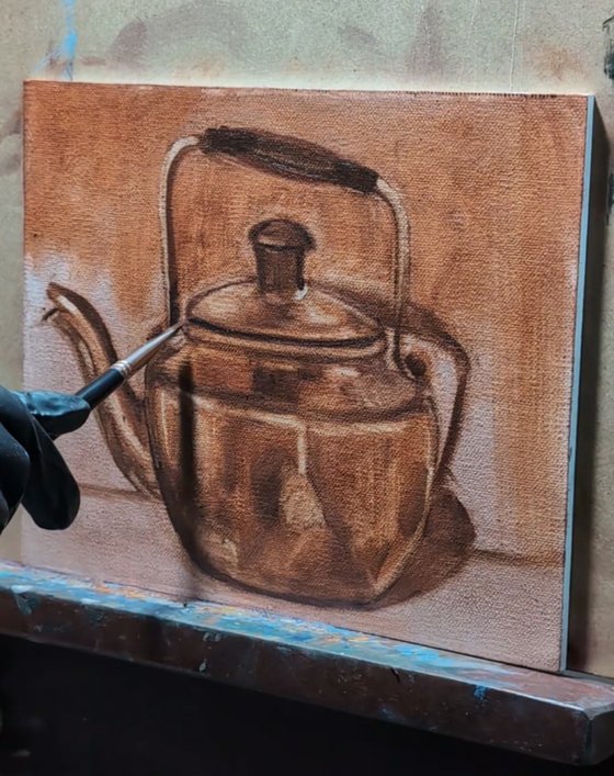 Antique Silver Kettle