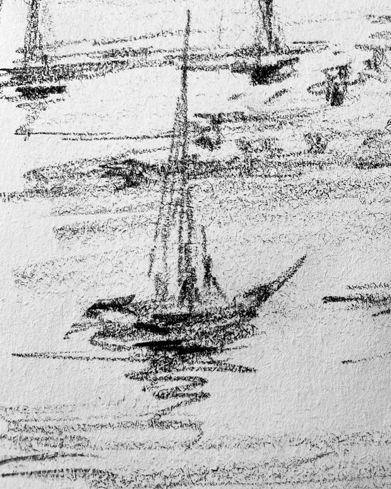Marine sketch #1. France. Côte d'Azur. Menton. 2020