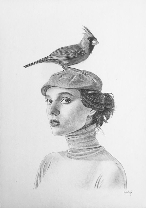 The girl and the bird