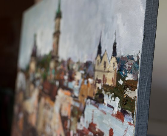 Lviv - Original cityscape painting