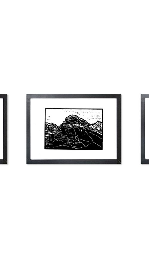 Three Sisters of Glen Coe - Triptych by Bob Cooper