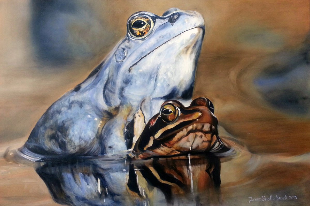 Photorealistic Oil Painting , The Mating By Jennie Smallenbroek, 28 X 20, Artwork For Sale On Artfinder