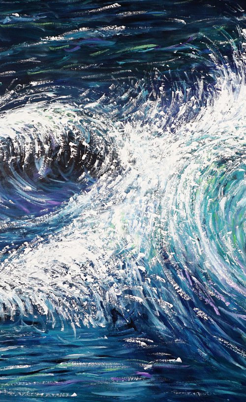 Seascape Breaking Waves XL 5 by Peter Nottrott