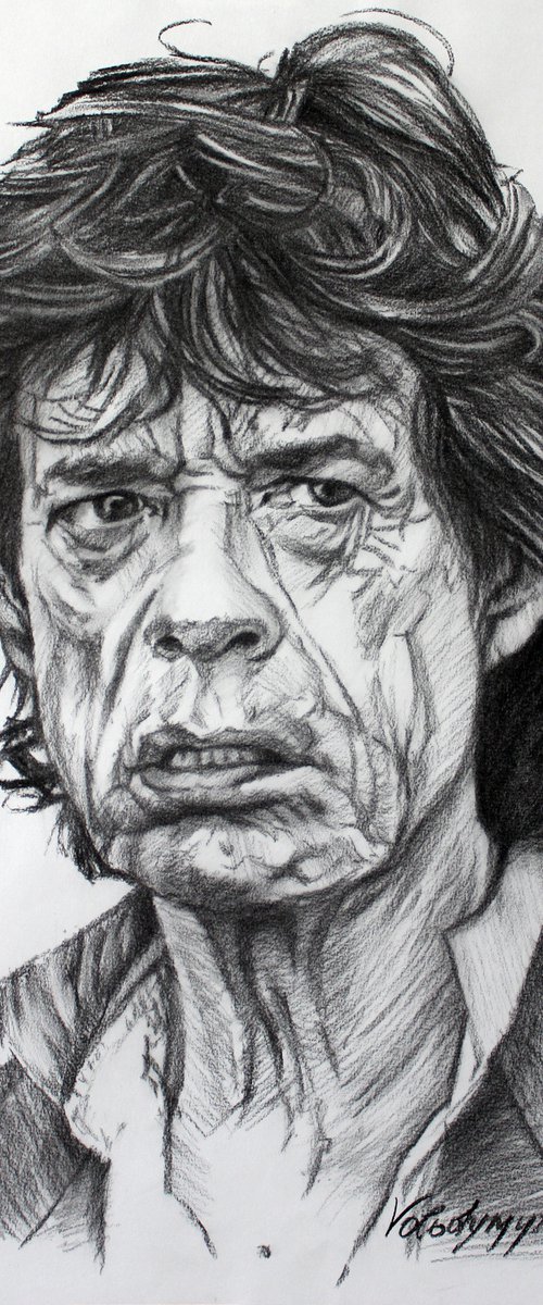 Mick Jagger by Volodymyr Melnychuk