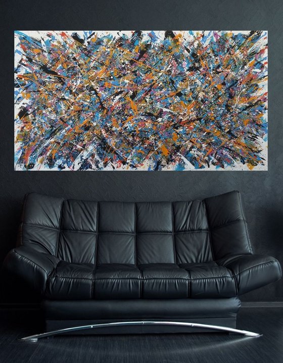 Abstract Modern ACRYLIC on CANVAS by M.Y.