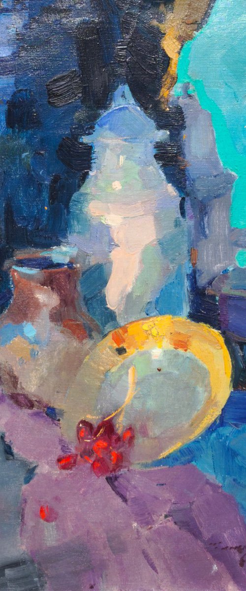 Still Life With a Yellow Plate by Alexander Shandor