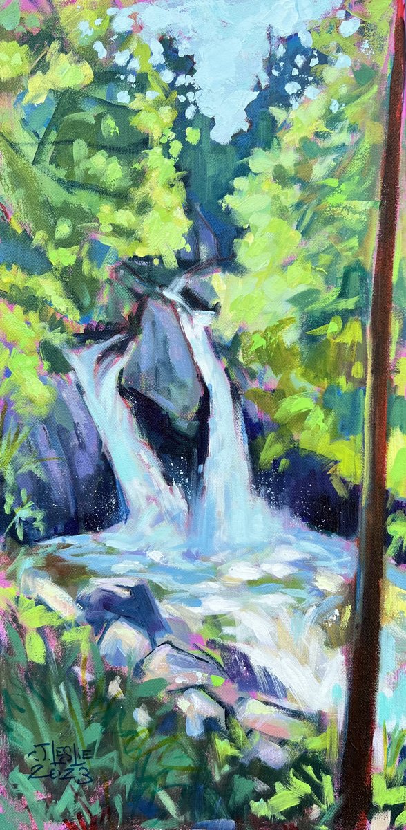  Bash Bish Falls By Jimmy Leslie, 12 X 24, Artwork For Sale On Artfinder