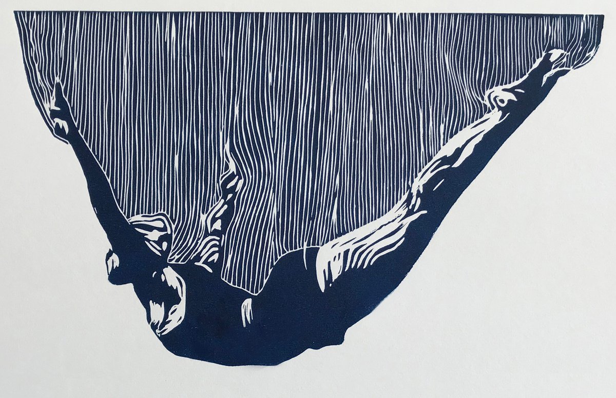 The jump by Greg Linocuts