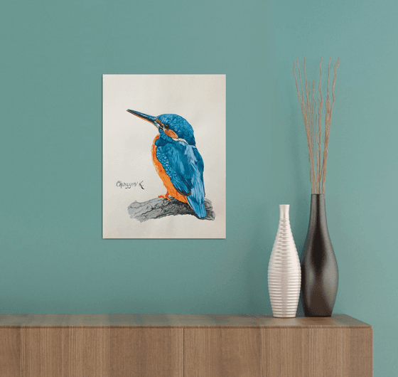 Kingfisher from the collection "Watercolor birds"