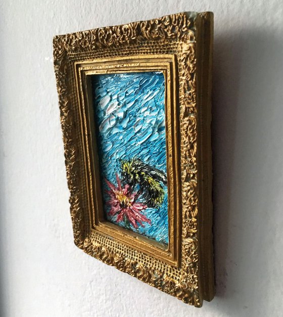 "I'm Still Here" - Free Shipping Worldwide! PMS Micro Painting on Framed Mirror