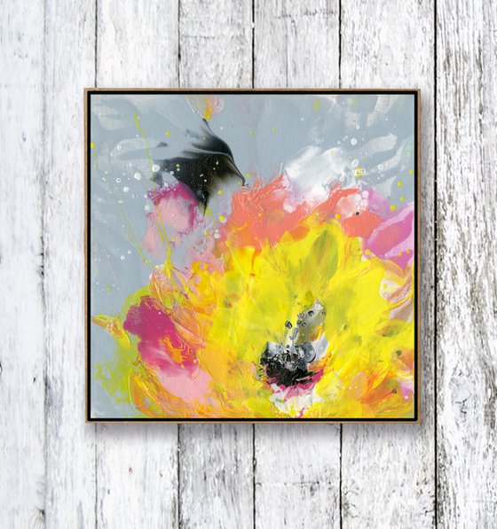 Flowering Euphoria 41 - Floral Abstract Painting by Kathy Morton Stanion