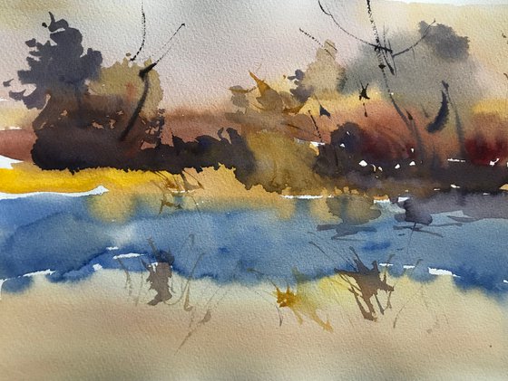 Windy day on the lake