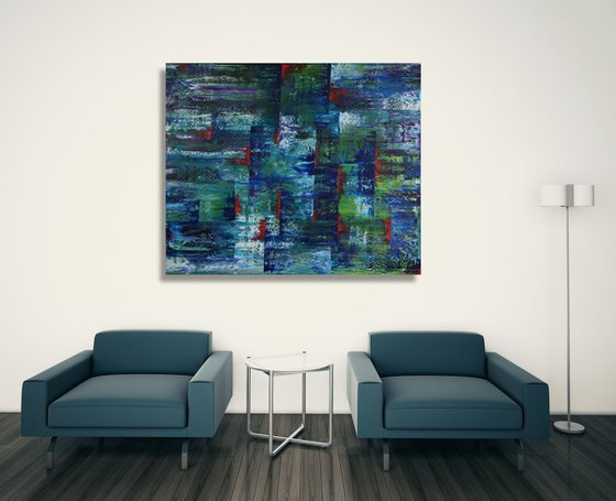 Torn Landscape (120 x 100 cm) XXL (48 x 40 inches) oil