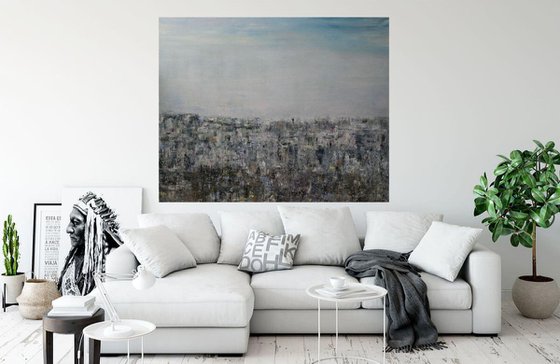 XXL painting - 150 x 120cm - WHEN SOMEONE HAS A GOOD HOPE FOR SOMETHING - Sold in USA