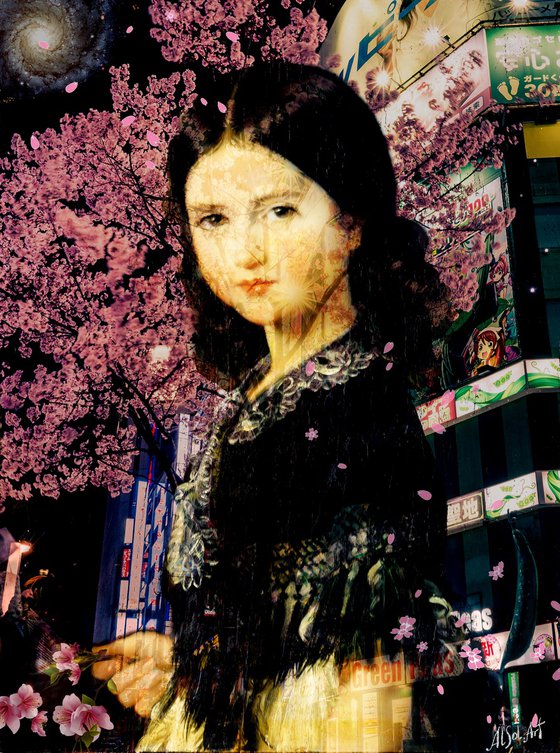 Victorian Girl with Sakura