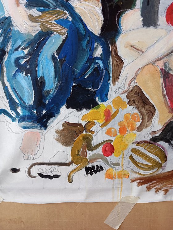 Ceres with Two Nymphs (study)
