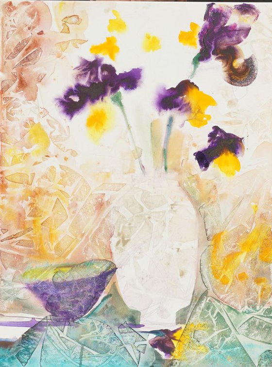 Irises in Berlin 18x24in