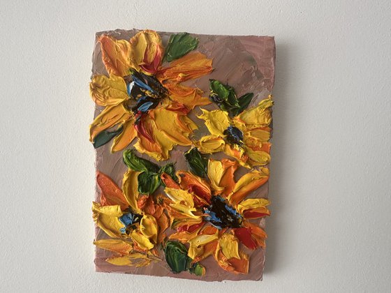 Sunflowers Deep impasto