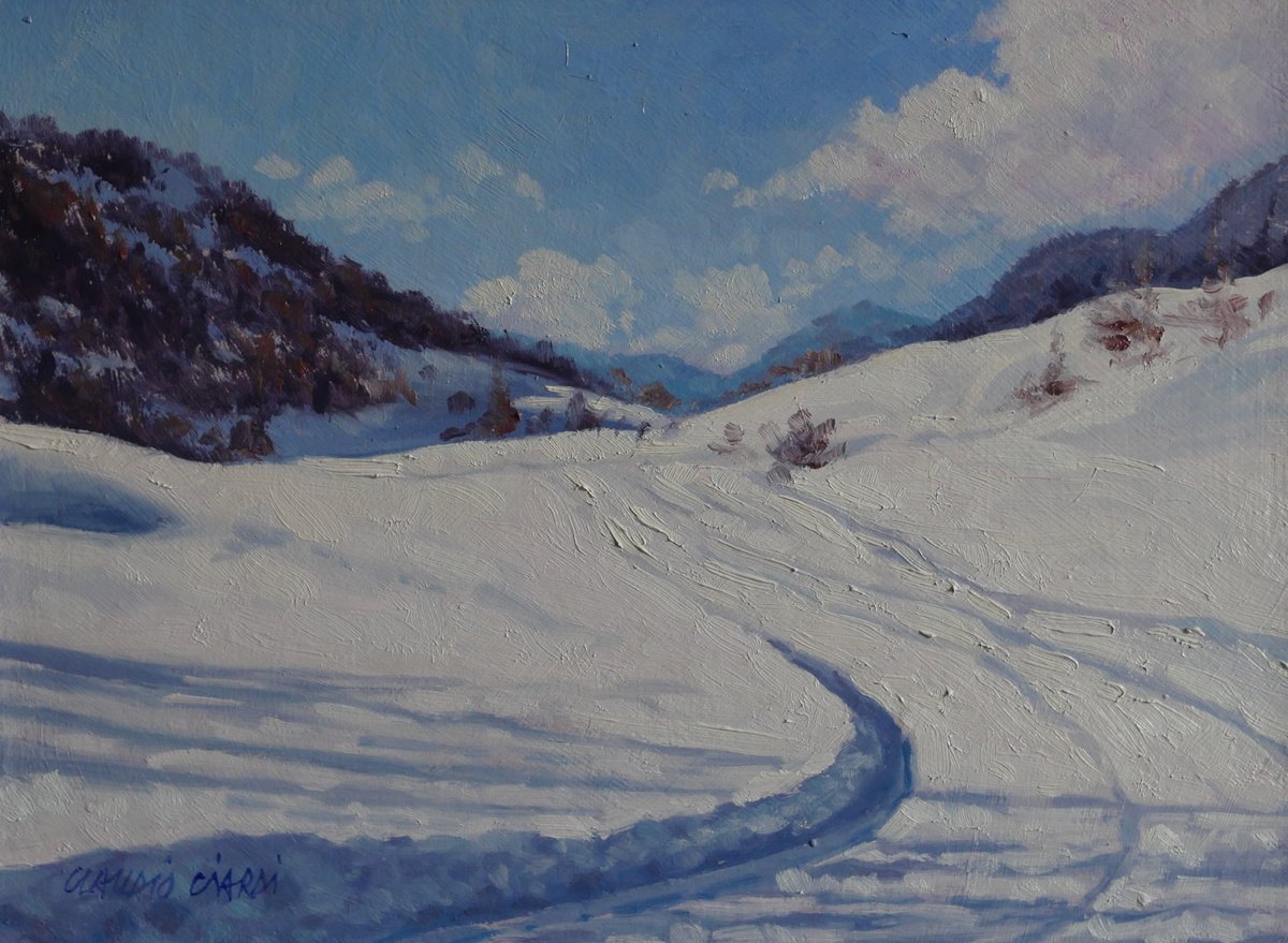 Snow in Montgenvre by Claudio Ciardi