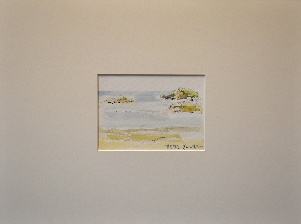 Trearddur Bay , Anglesey, North Wales -Watercolour Study No2 by Ian McKay