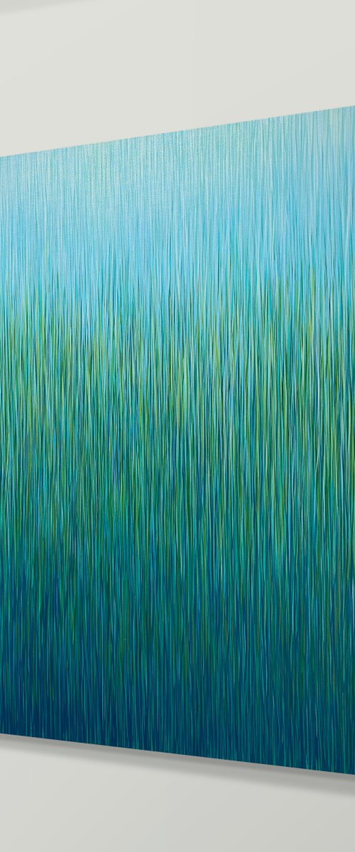 Silent Grass- 101 x 71cm by George Hall