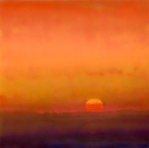 Sunset at St Hippolyte by John O'Grady