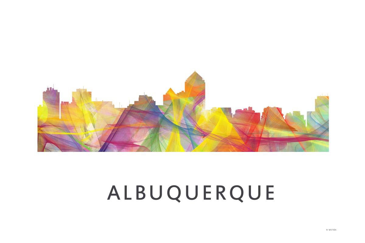 Albuquerque Skyline WB1 by Marlene Watson