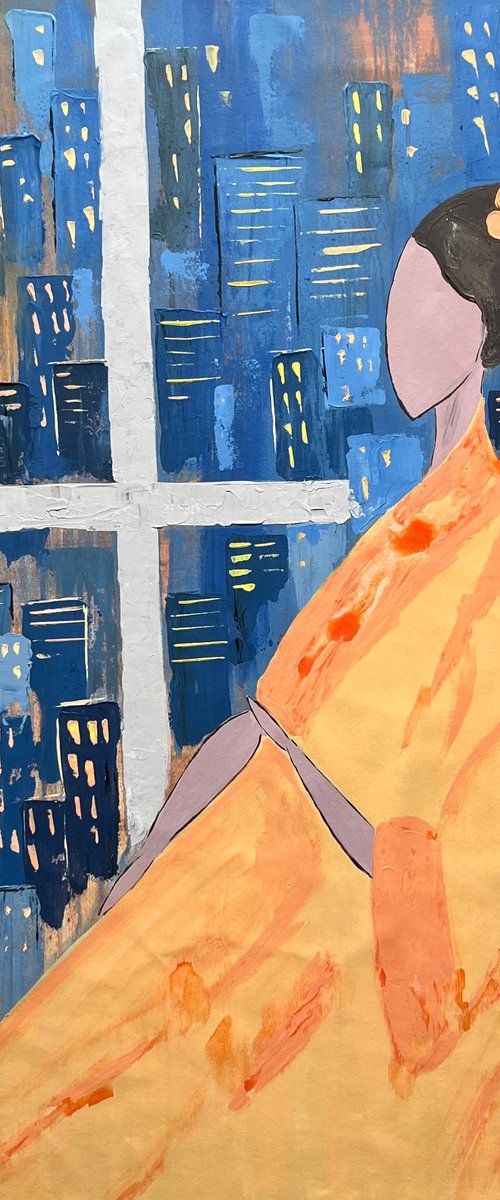 Woman Original Painting by Halyna Kirichenko