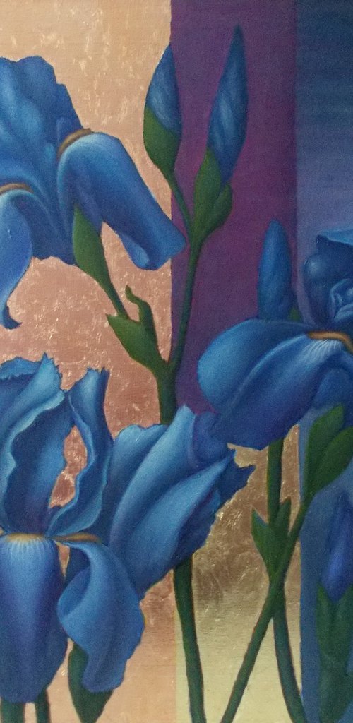 "Ultramarine irises" by Tatyana Mironova